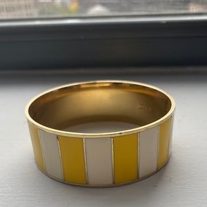 J. Crew Yellow Stripe Bracelet